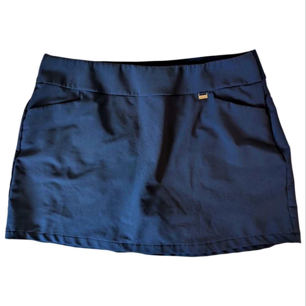 Greg Norman Play Dry Golf Skort Navy Blue Size XL Stretchy Sporty